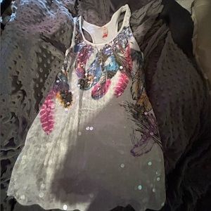 Feather tank top